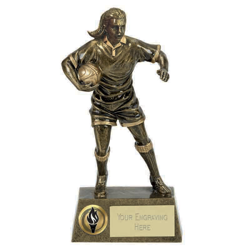 Female Rugby Player Trophies
