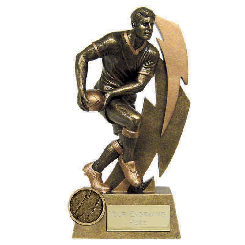 Male Rugby Player Trophies